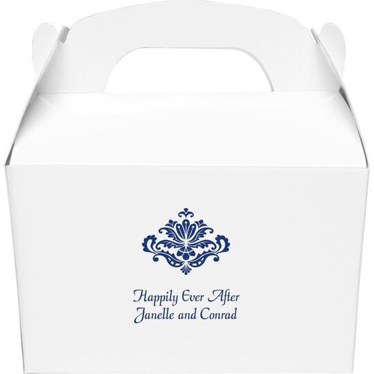 Simply Ornate Scroll Gable Favor Boxes